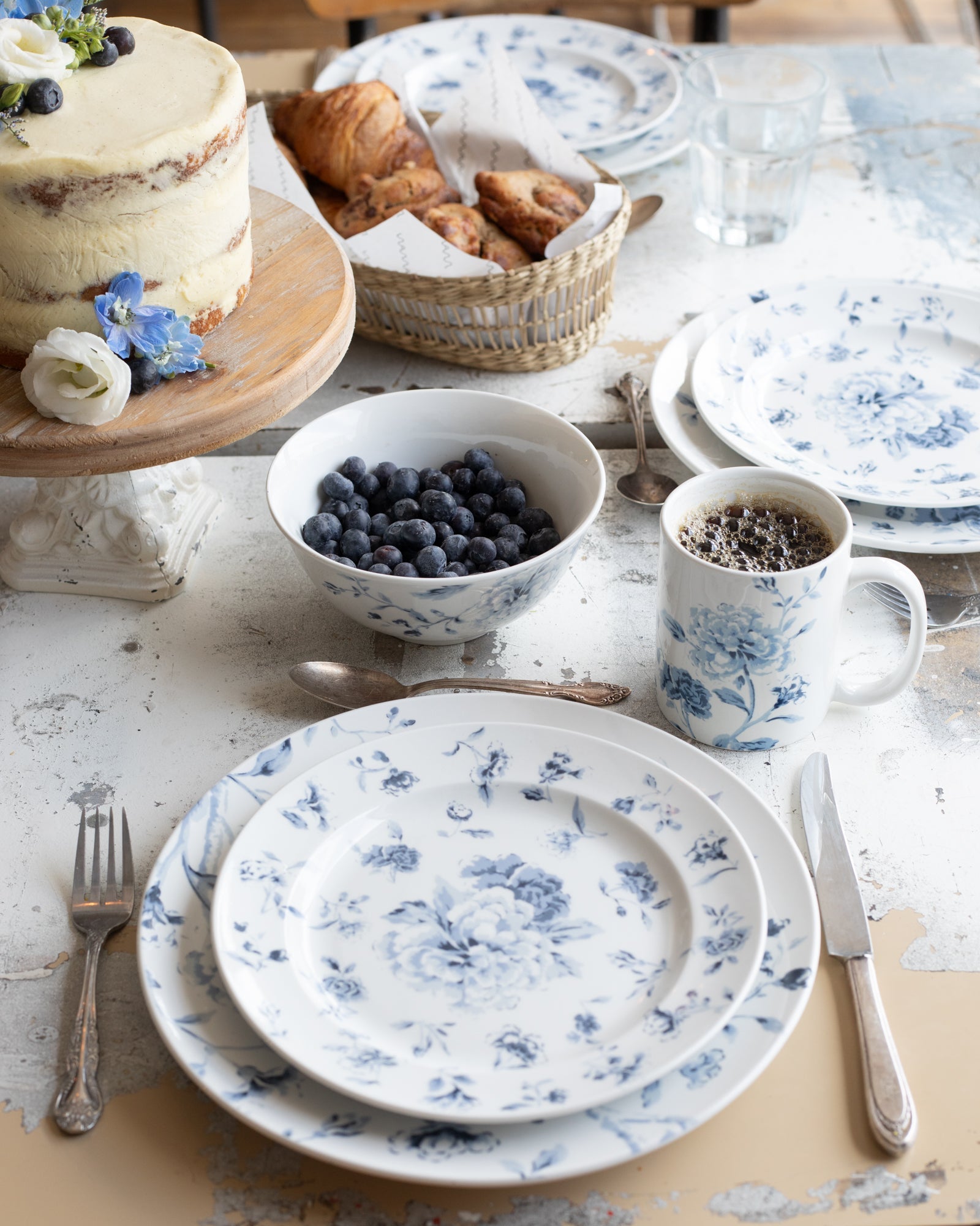 martha stewart french garden party dinnerware set {six items per piece set}
