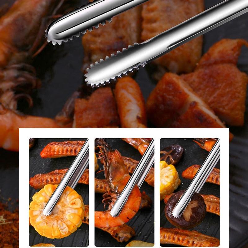 Stainless Steel BBQ Grill Tongs