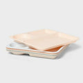 Pillowfort Kids 6-Piece 9.5" Plastic Square Divided Plate Set