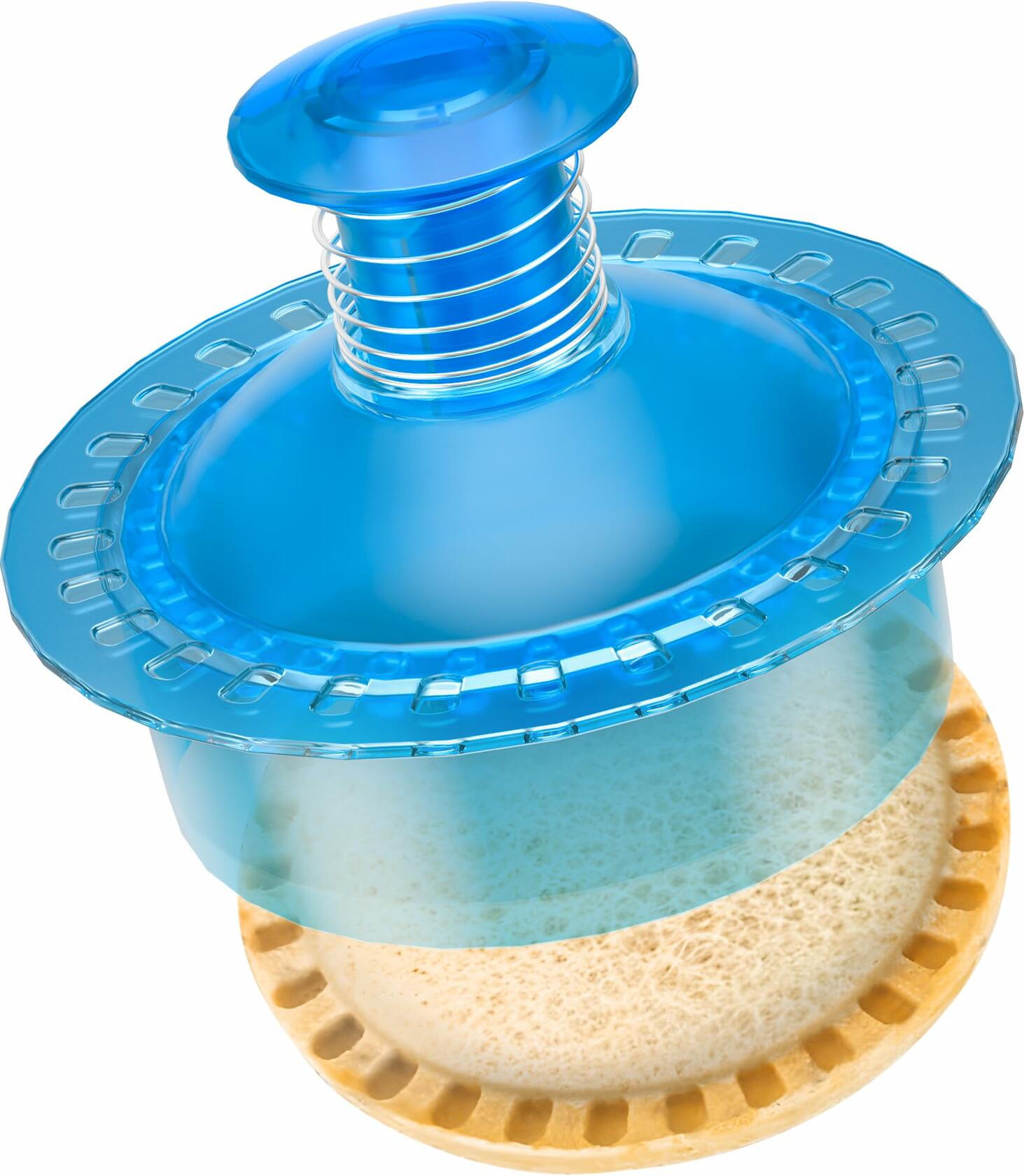 HiYZ Sandwich Cutter & Sealer – Crustless Sandwich Maker, Translucent Blue
