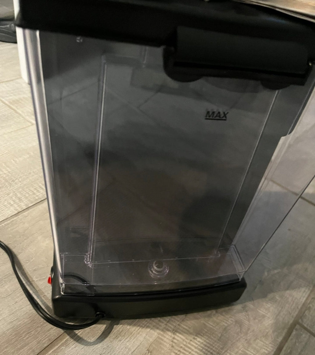 Mr. Coffeeエスプレッソ＆カプチーノマシン、ステンレス製、プログラム可能コーヒーメーカー、自動ミルク泡立て器付き、15気圧ポンプ、家庭用に最適、中古品