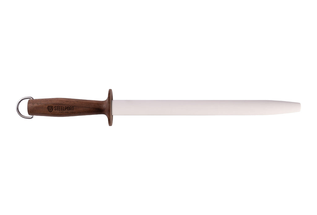 12" Oval Ceramic Honing Rod
