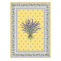 French kitchen towel - Printed cotton - Lauris yellow | Tissus Toselli
